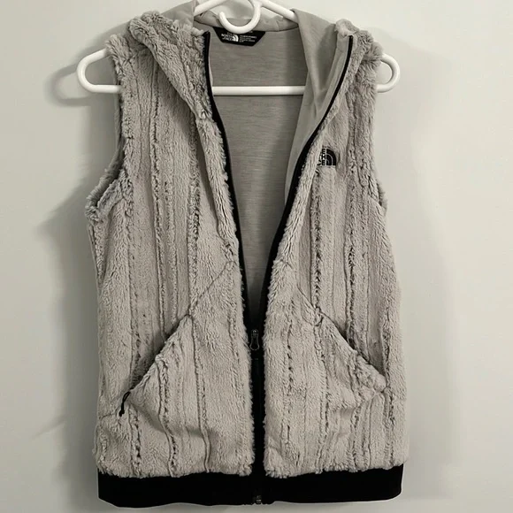 North face fuzzy hot sale vest